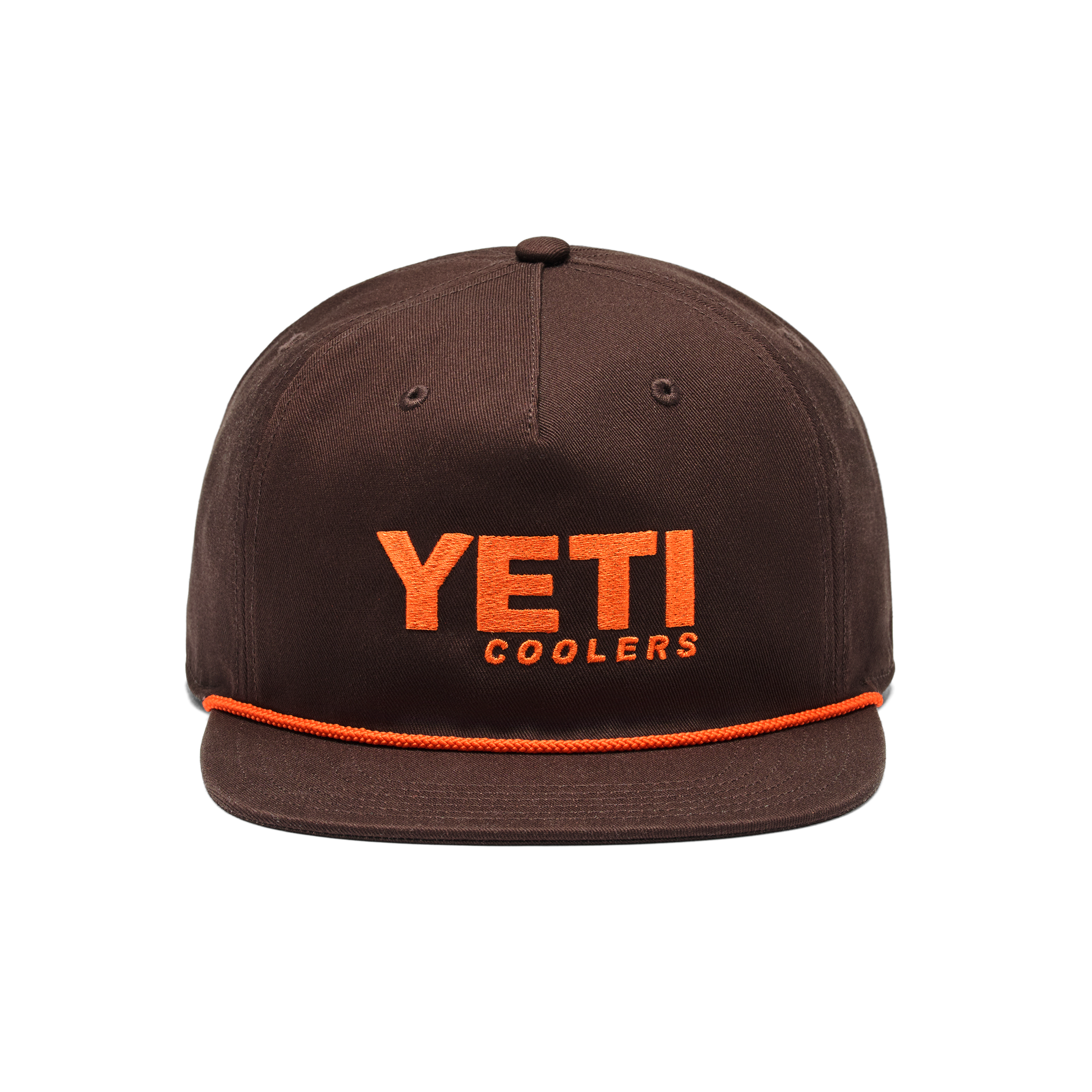 YETI COOLERS Flat Brim Rope Hat Coffee