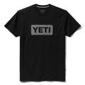 YETI Logo Badge Premium Short Sleeve T-Shirt Black/Grey